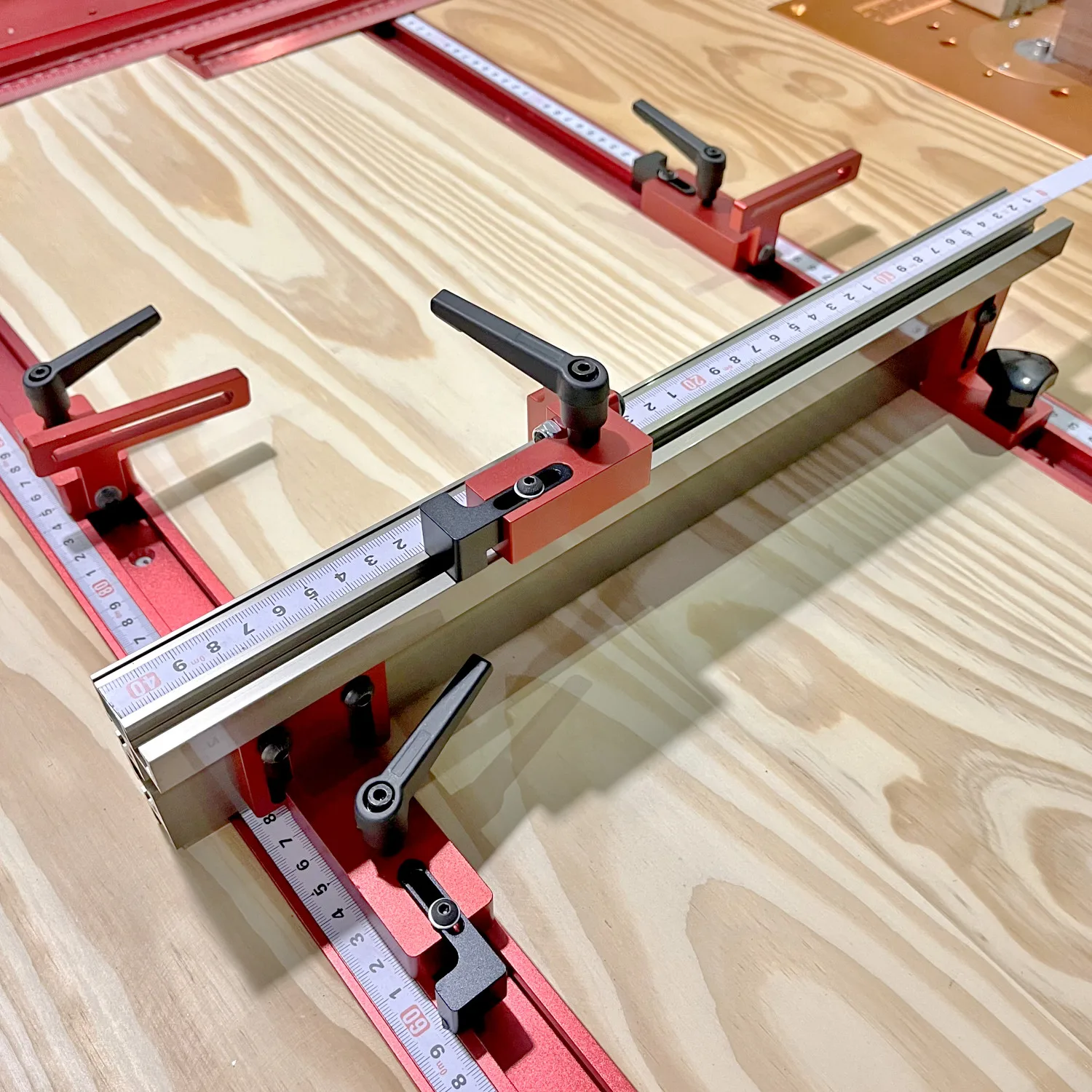 Miter Track Stop T-Slot T-Tracks Stop Chute Locator Aluminium Alloy Backing Connector for Woodworking Guide Rail Table Saw DIY