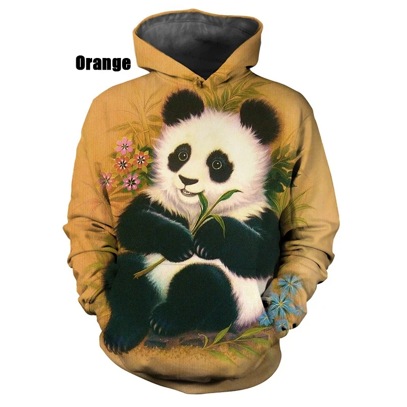 

Panda Casual Long Sleeved Pullover Sweatshirts Men and Women Sports Sweatshirts Loose Tops XS-5XL