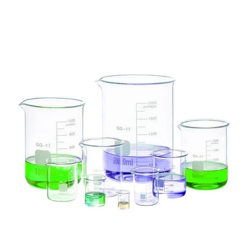 High-quality 500ml Glass Beaker Chemistry Laboratory Borosilicate Glass Transparent Beaker Thickened with spout