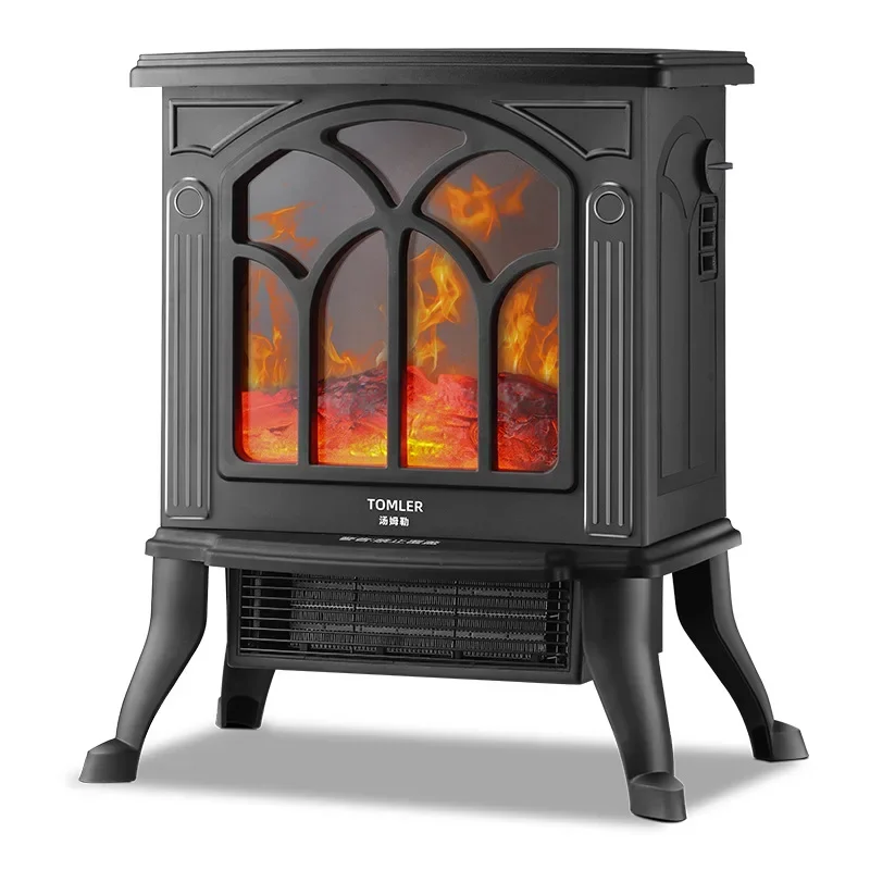 【1800W】Cozy Up with Our Home Electric Fireplace Heater - 3D Simulation Flame Fan, European Style Living Room Heater