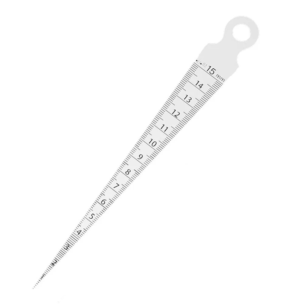 Gap Hole Measuring Taper Gauge Feeler Clear Scale Easy To Read Rustproof Silver Color Stainless Steel Wearable