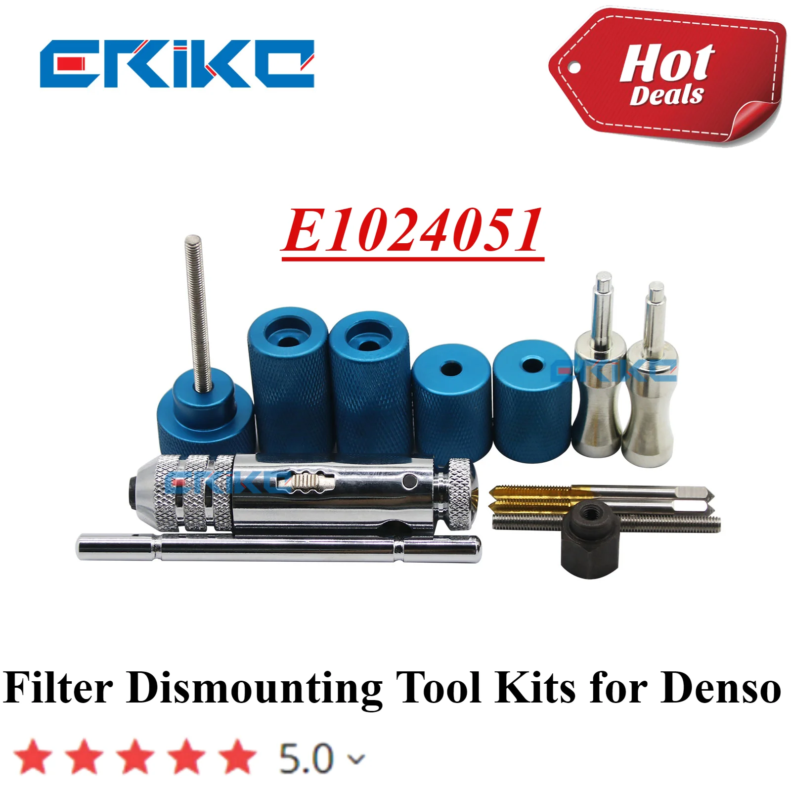 

ERIKC Common Rail Injection Filter Removal and Installation Tools E1024051 Injector Filter Dismounting Tool Kits for Denso
