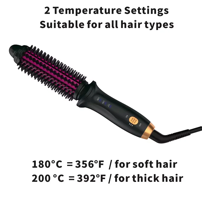المهنية صالون الهواء الساخن المتداول الشباك فرشاة تسخين سريع مموج الشعر مشط بكرات الشعر السيراميك مجموعة بكرة الشعر مستقيم #3