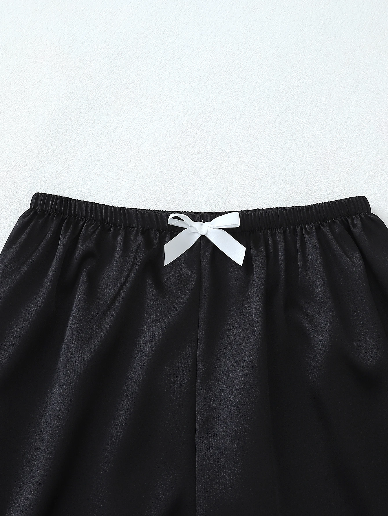 طقم بيجامة من الساتان بلون سادة للسيدات للخريف والشتاء مكون من قطعتين، بلوزة بأزرار سفلية وسراويل طويلة، طقم ملابس نوم كاجوال مناسب للاستخدام المنزلي #6