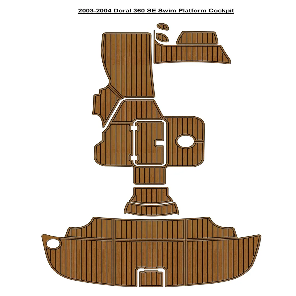 

2003-2004 Doral 360 SE Swim Platform Step Pad Boat EVA Foam Teak Deck Floor SeaDek MarineMat Gatorstep Style Self Adhesive ZA