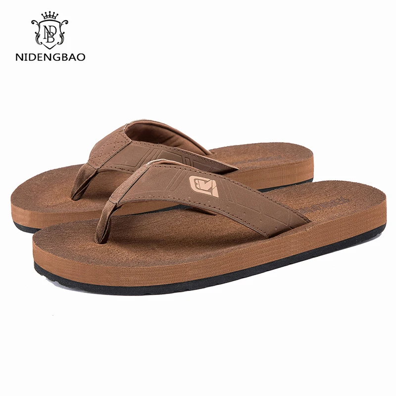 Casual Slippers For Men Flip Flops Beach Sandals Summer Non-Slip Flat Slides Men Slippers Indoor House Shoes Male Slipper Man