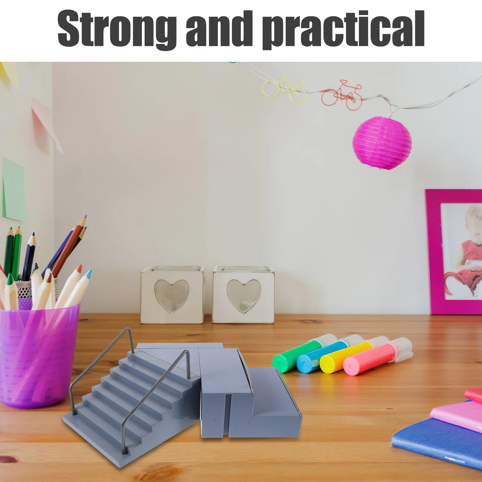 1 Set Finger Skateboard Mini Fingerboard Ramp Accessories For Kids Diy Assembly Durable Plastic Portable Skate Park Props Fun