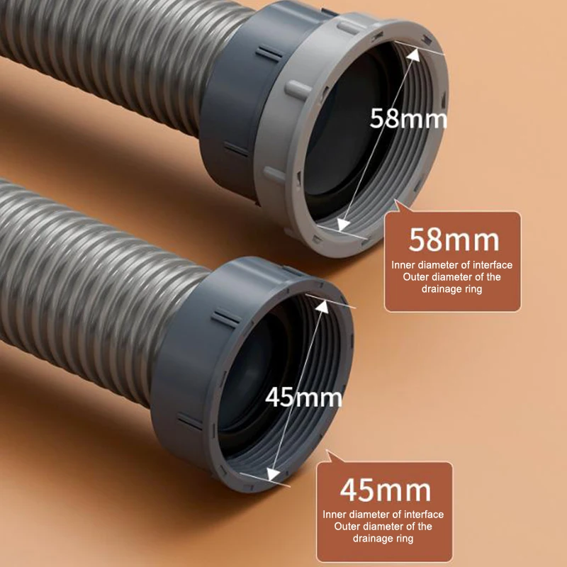 

Kitchen Sink Drain Hose Pipe System with Garbage Disposal Adapter 2 Connections Suitable for Double Washing Basin