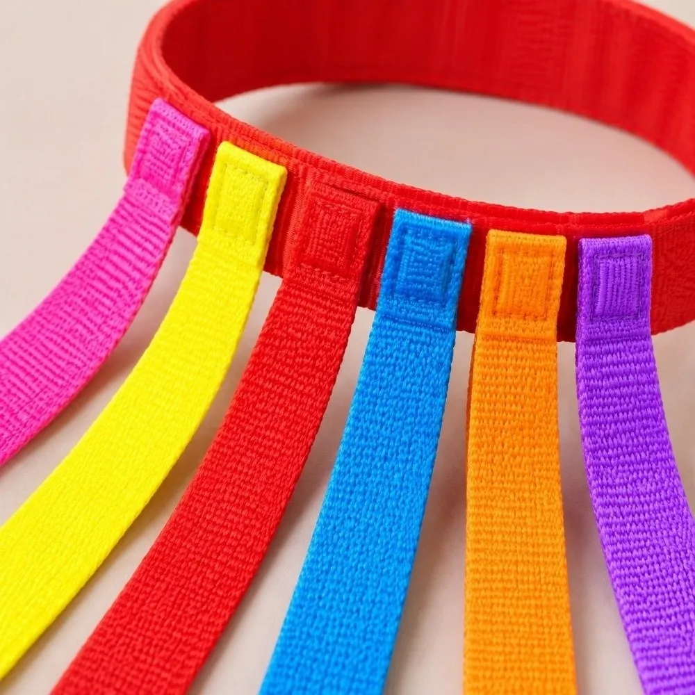 Multicolors Skill Training Catch Tail Props Fashion with 6pcs tails Outdoor Funny Game Belt Parent-Unisex Teamwork Game