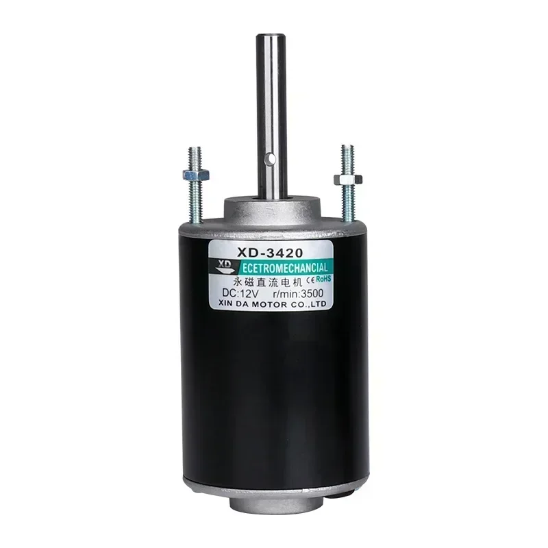 XD-3420 Permanent Magnet DC Motor 12V/24V 3500/7000rpm Universal Adjustable Reversing Motor DC Speed Motor High Torque