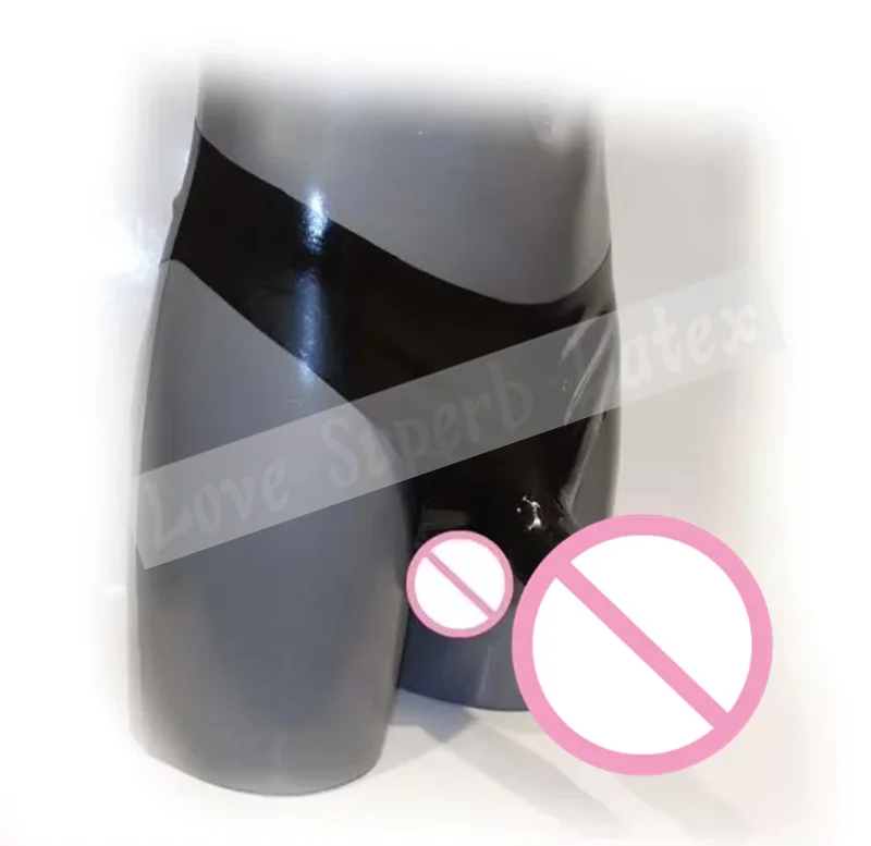 sexspielzeug dm Rubberfashion Latex Slip mit Penishülle - Kurze extra Dicke Rubber mit  Kondom main image 0