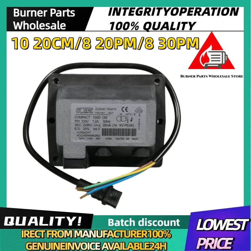 Ignition Transformer 8/20PM 8/30PM 10/20CM 10/30CM 2X5KV High Voltage Pack Industrial Burner Replacement Parts