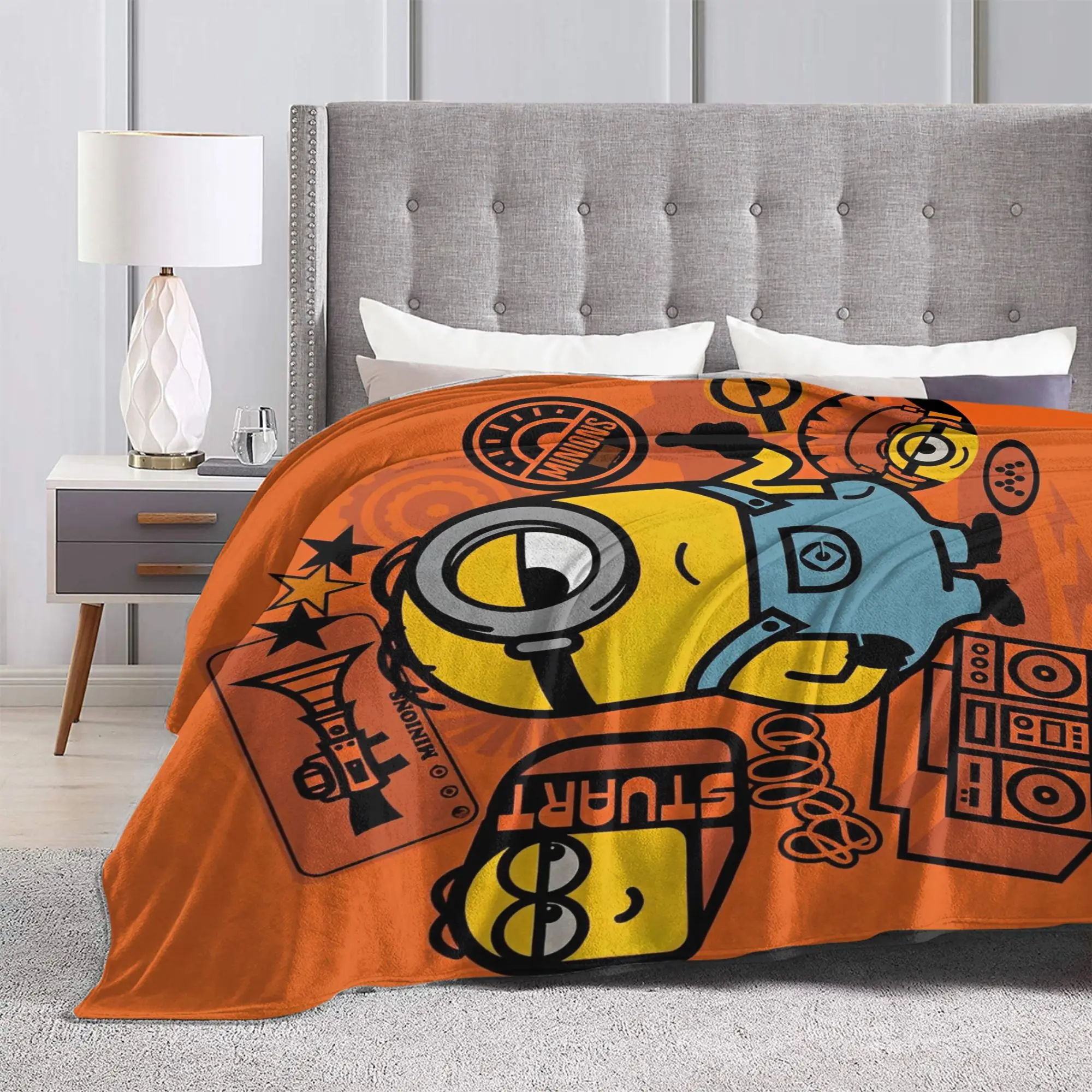 M- التوابع كيفن بطانية قطيفة دافئة مضحك أفخم الفراش يلقي ل الأريكة السرير طائرة السفر الفانيلا المفرش غطاء السرير #3