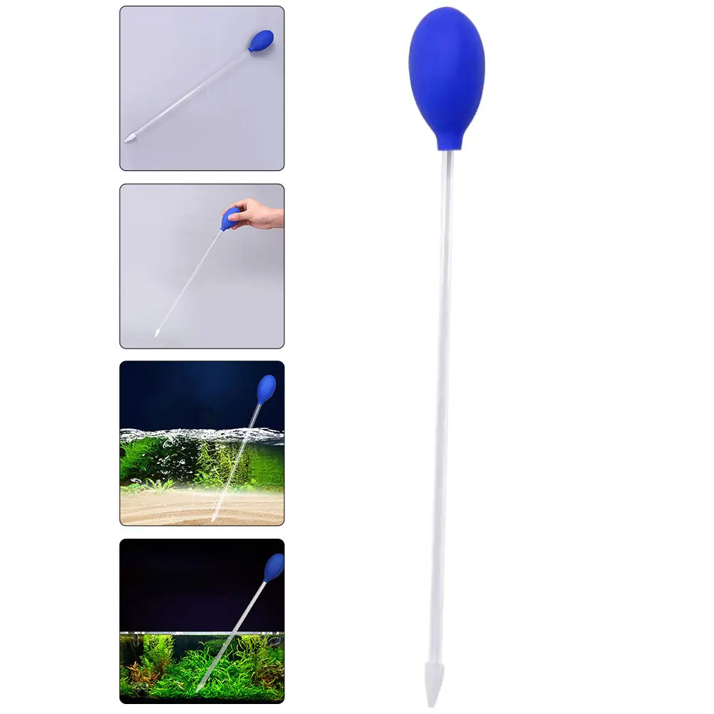 

Manual Fish Tank Water Changer 30cm Aquarium Gravel Cleaning Straw Waste Remover Aquarium Cleaning Dropper Vacuum