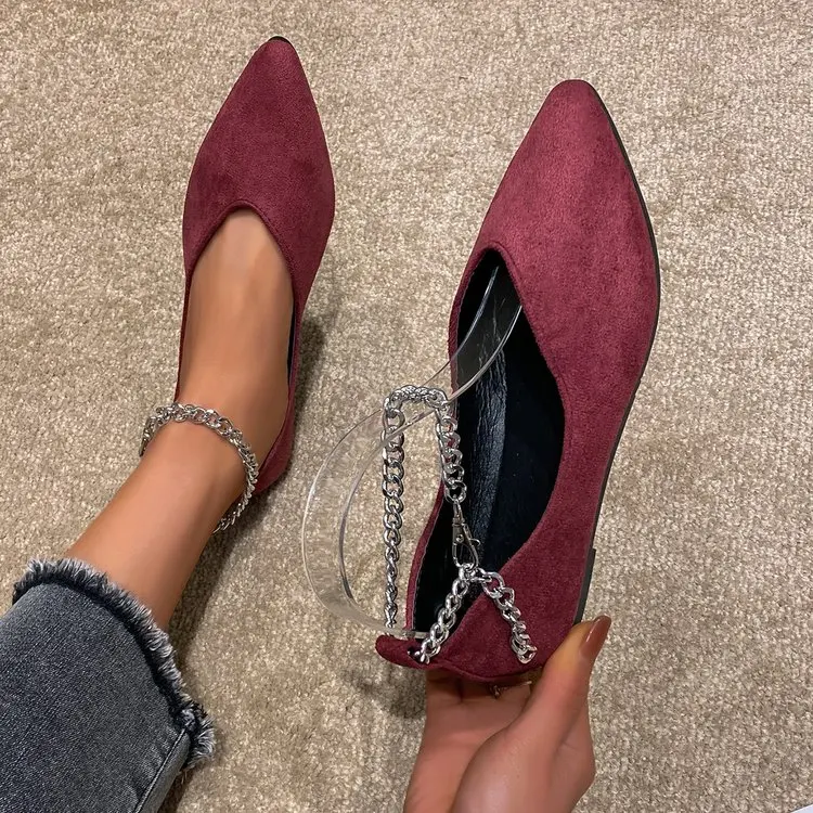 Pointed Hollow Retro New Baotou Single Shoe Women's Leopard Pattern Fashion Suede Light