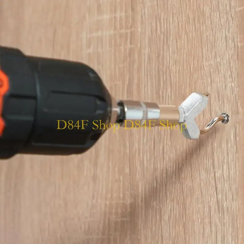D84F 10Pcs Y Shaped Cup Hook Tool Set for Kitchen Under Cabinet Installation