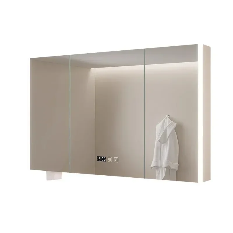 

Luxury Storage Cabinet Bath Mirrors Bathroom Vanity Smart Metal Bath Mirrors Cabinet Toilet Armadietto Home Furniture