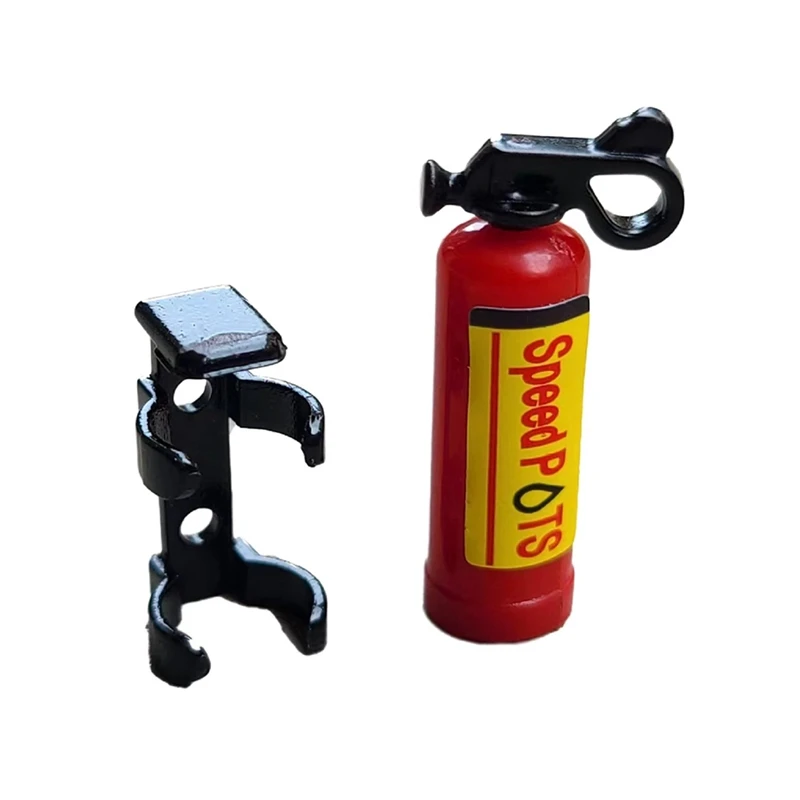 Mini Shovel Fuel Tank Oil Drum Fire Extinguisher Decoration For Axial SCX24 C10 Jeep JLU Gladiator Bronco 1/24 RC Car