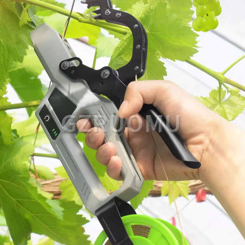 Hand-Held Electric Branch Binding Machine Vegetable Fruit Plant Stem Tying Tool Household Garden Grape Vines Automatic Strapper