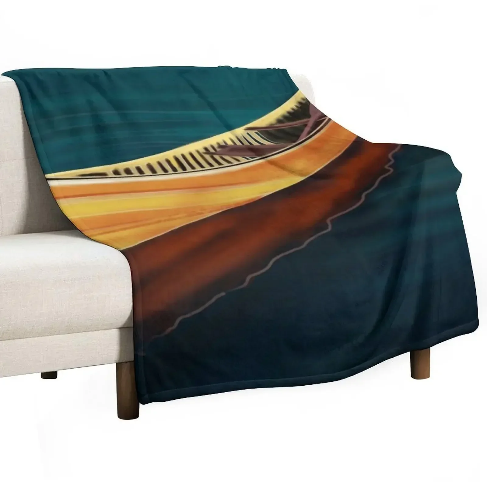 Canoe in Silence Throw Blanket Picnic Bed Fashionable For Baby Sofa Summer Beddings Extra Large Throw Blankets