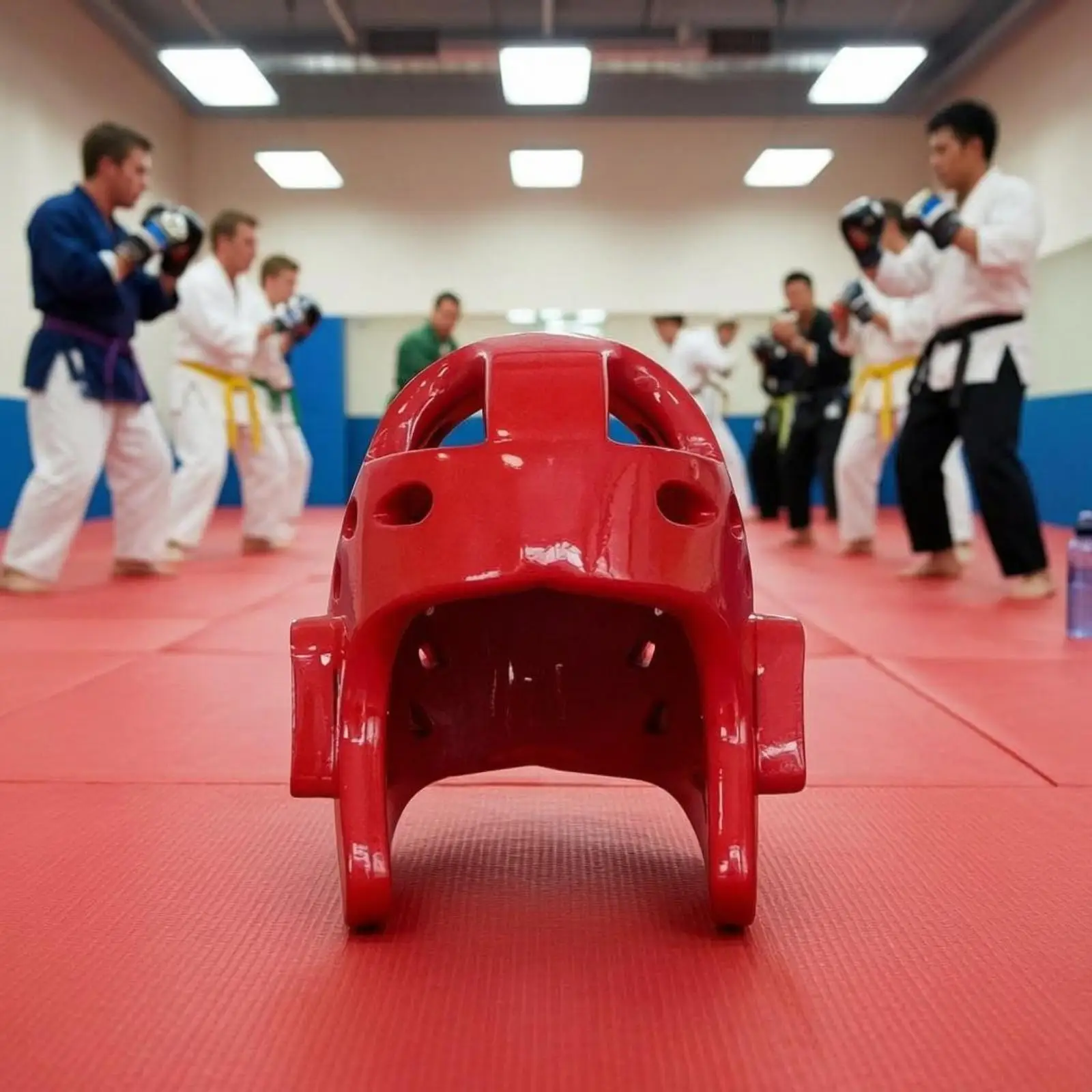 Martial Arts Headgear Wide Ventilation Holes Karate Helmet Wkf for Youth Adult Fighting Practice