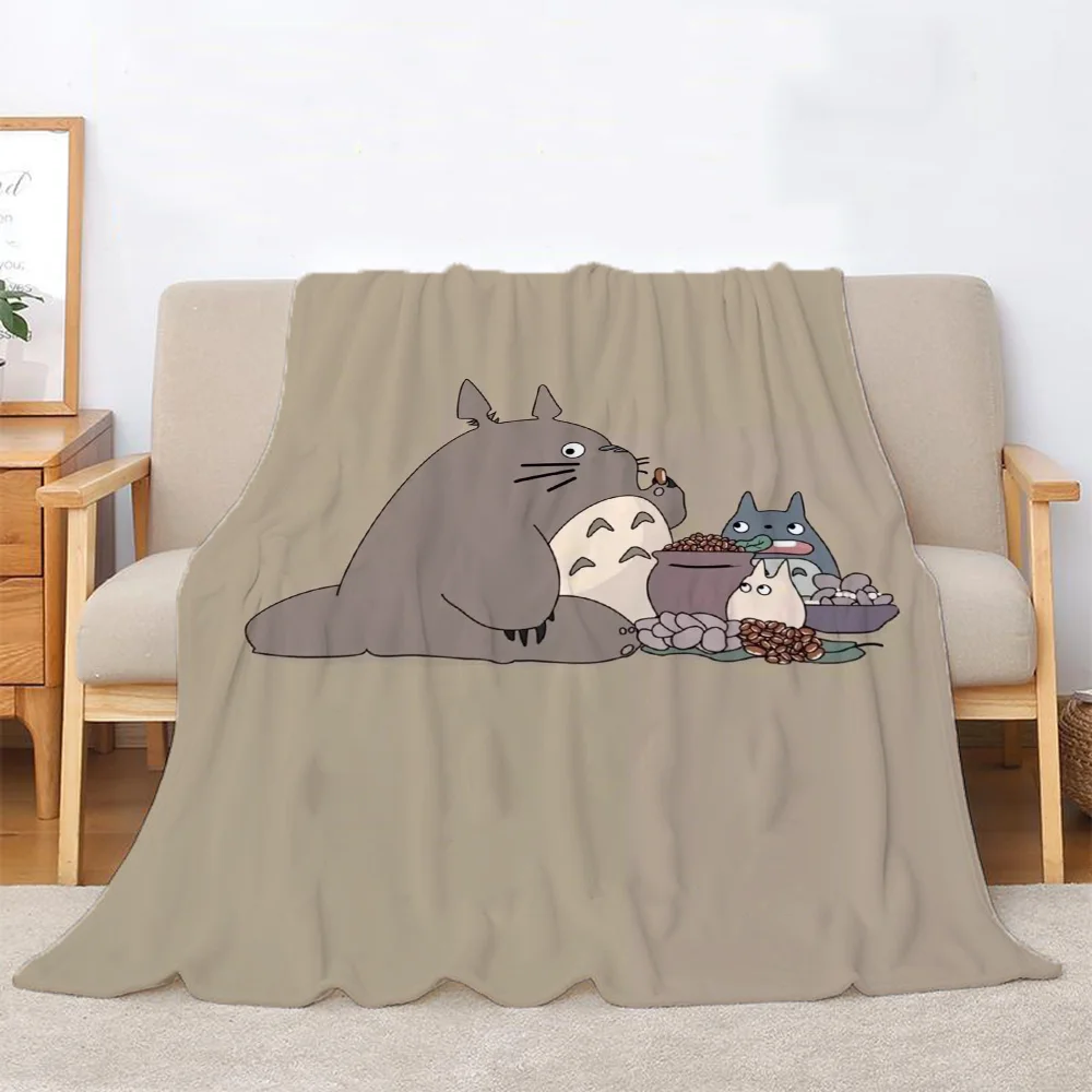 Totoros Cute Throw Blanket for Sofa Luxury Fluffy Soft Blankets & Throw Character Blanket Oversized 200x300 Home and Decoration