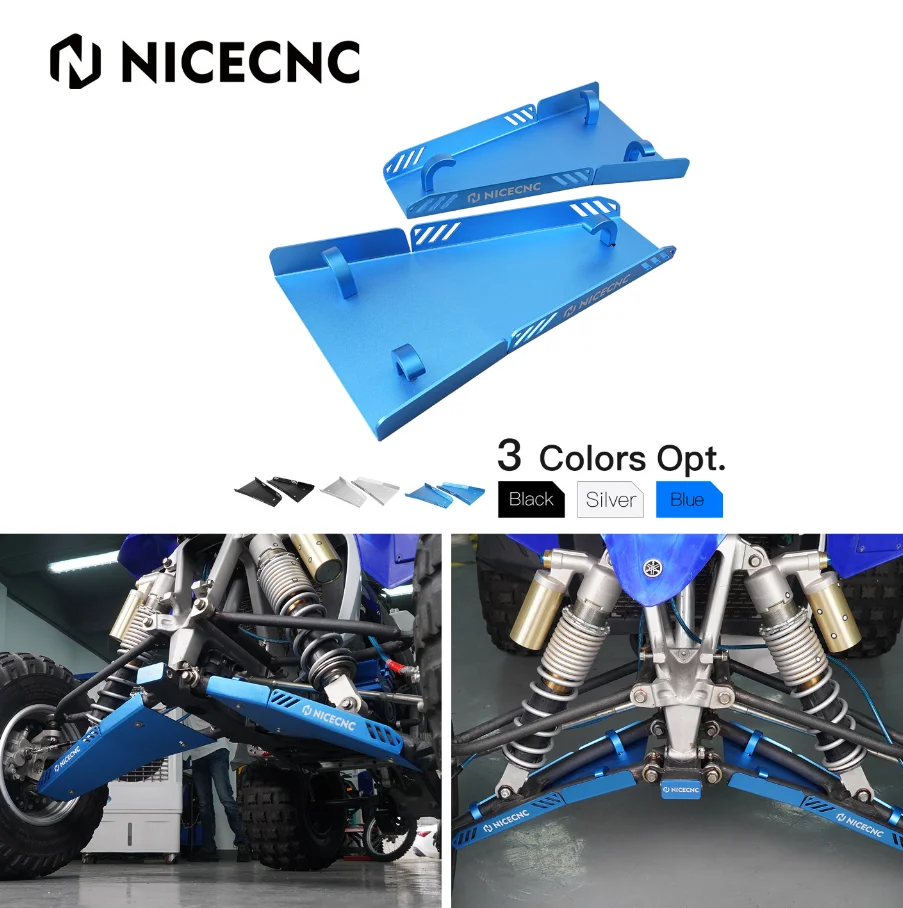 A ARM Skid Plate Guard Protector 1 Pair For YAMAHA YFZ 450R 2009-2022 YFZ450R SE 2018 YFZ450 2006 2013 2017 YFZ450X 2010-2011