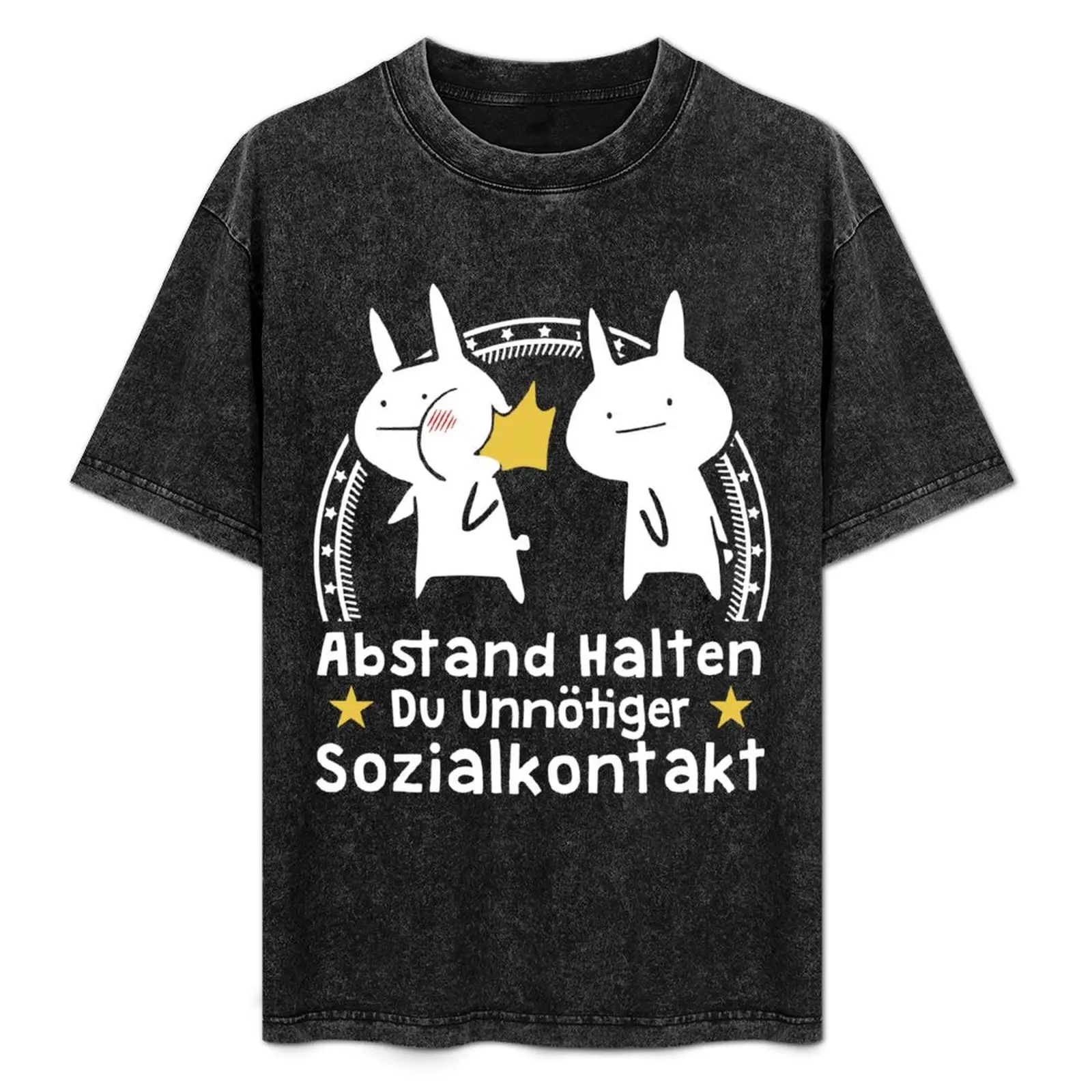 Camiseta con diseño de Du Unn?tiger Sozialkontakt Abstand Halten Witziges, talla grande, para uso diario