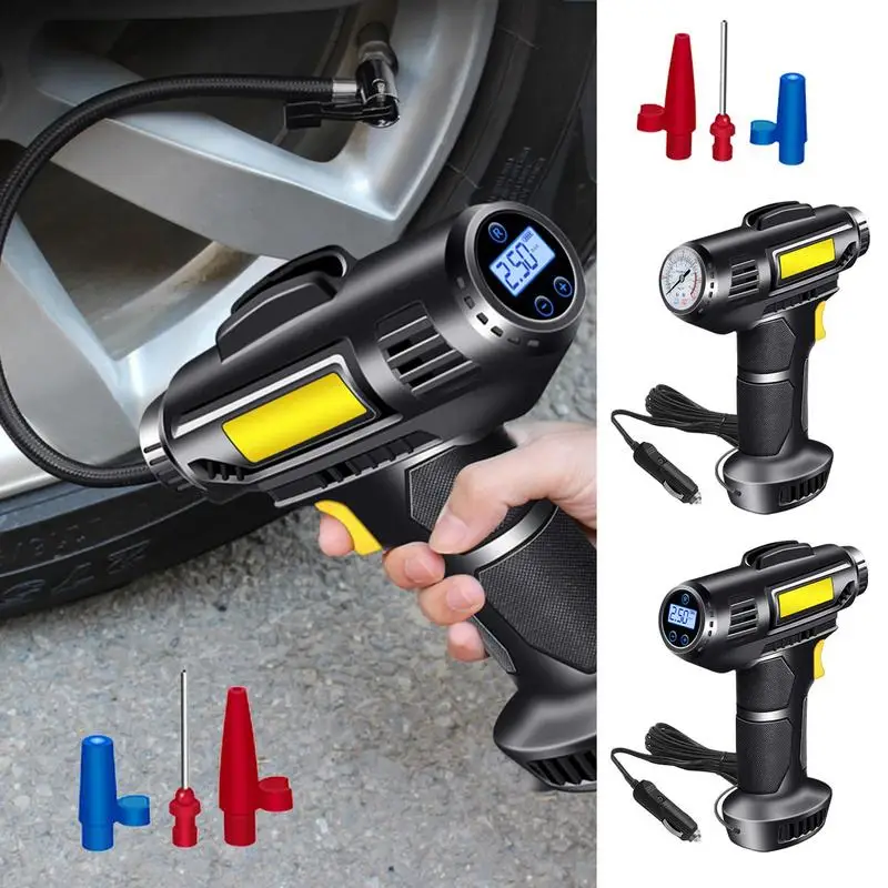 

Electric Portable Air Pump Wireless Tyre Inflator 12V 100W Rechargeable LED Light Multipurpose Tire Inflator Air Compressor