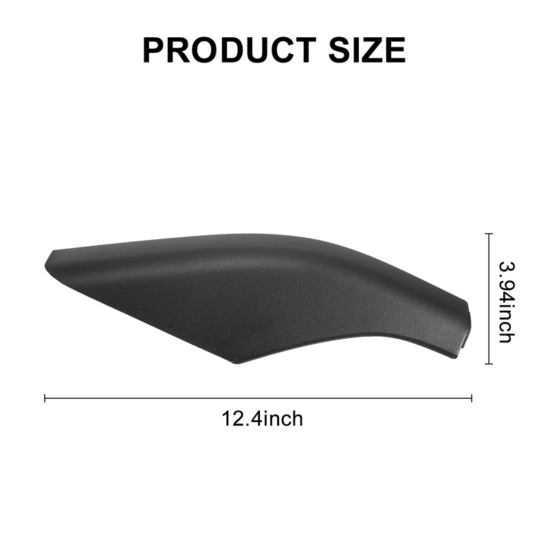 

4 Pièces Sutta Noir Abs Toit de Voiture Porte-Bagages Rail Fin Couvercle Coque Protecteur Adapté pour Land Rover Freelander 2 2