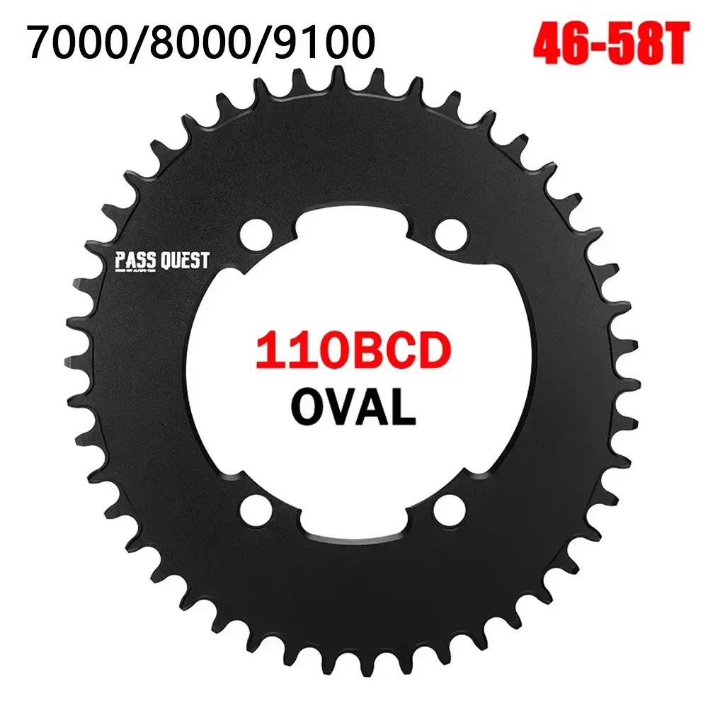 PASS QUEST 110 bcd 4 bolt chainring for Shimano 105 R7000 ultegra r8000 Dura ace R9100 Road Bike oval narrow wide chainring