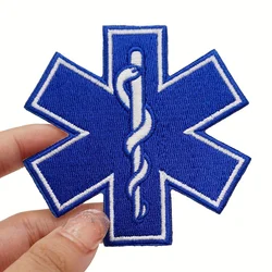 EMT Star of Life Velcros Patch Morale Hook & Loop EMS Paramedic Medical Cross Embroidered First Aid Tactical Applique Military