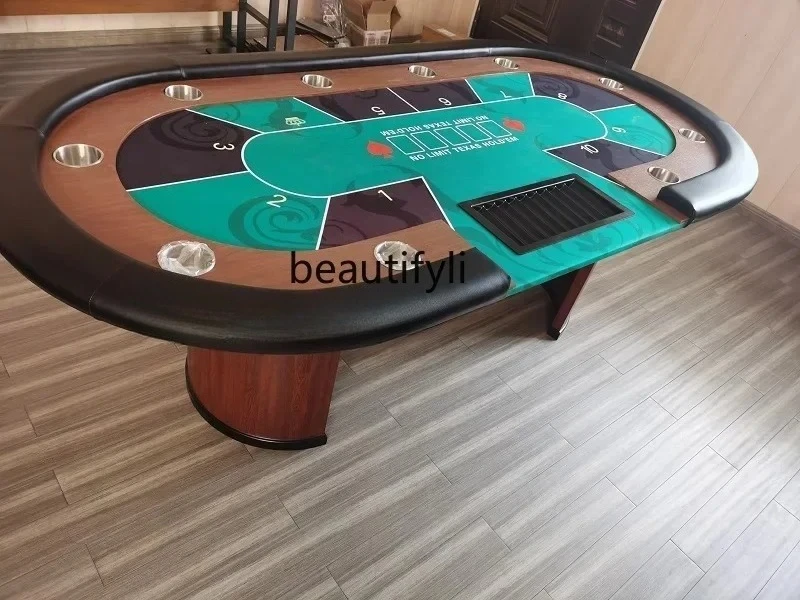 Texas Poker Table Baccarat Size Point Poker Table Chess Room Texas Table - Image 3