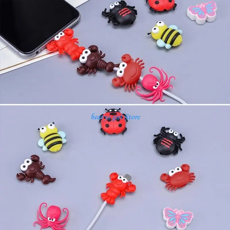 

C7AB Earphone Wire Cord for Protection Sleeve Charging Line Protective Cover for Phon