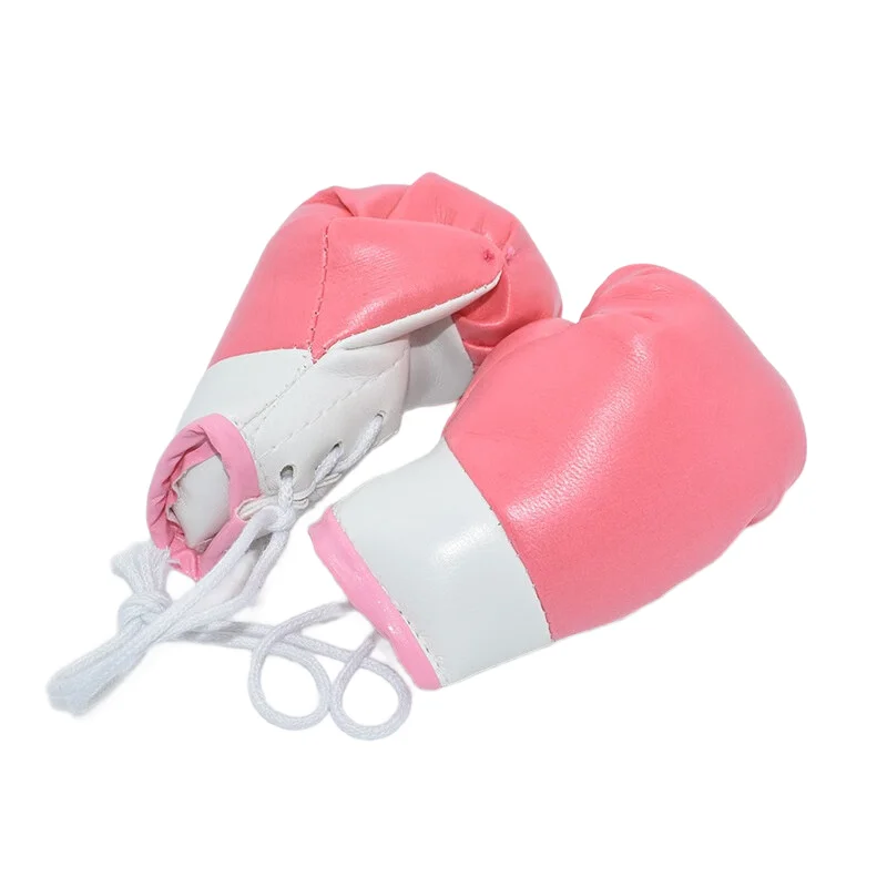 2 Stück große 10 cm Boxhandschuhe Miniatur-Boxhandschuh Schlüsselanhänger Ornament für Autospiegel Zuhause zum Aufhängen von Dekorationszubehör – Detail 9