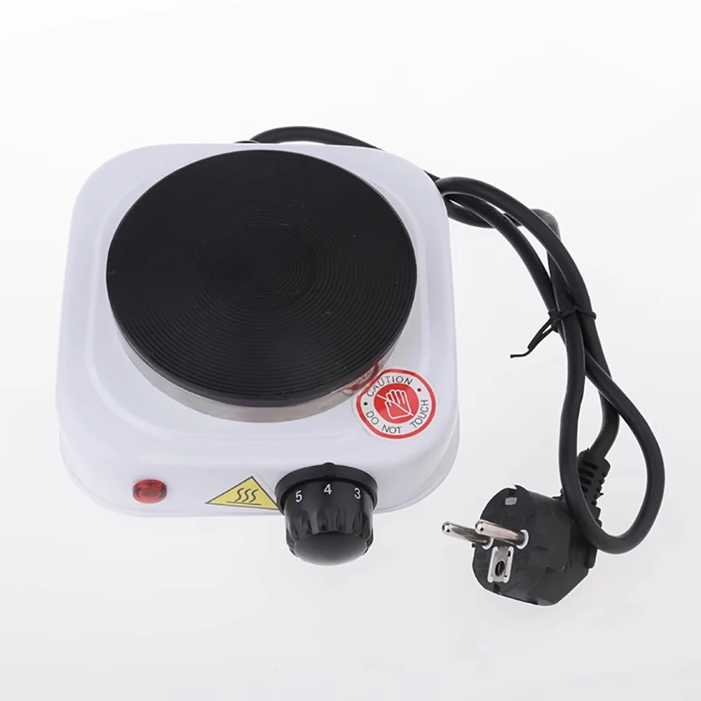 Electric Hot Plate Mini Stove Coffee Heater Milk Tea Mocha Heating Stove Cooking Pot Oven Small Furnace Cook 500W