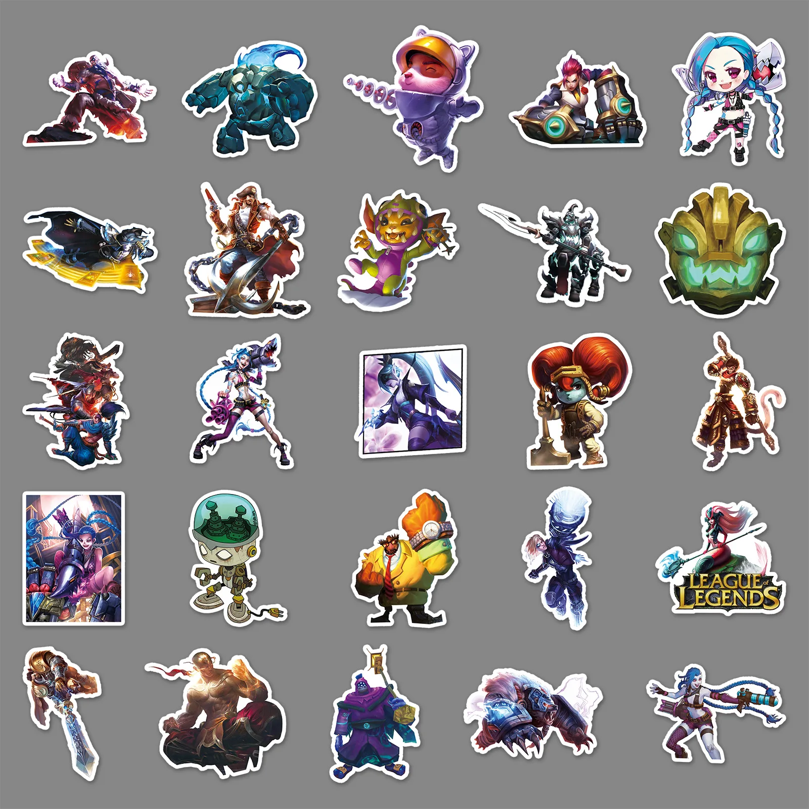 50Pcs League of Legends Series Graffiti Stickers Suitable for Laptop Helmets Desktop Decoration DIY Stickers Toys Wholesale