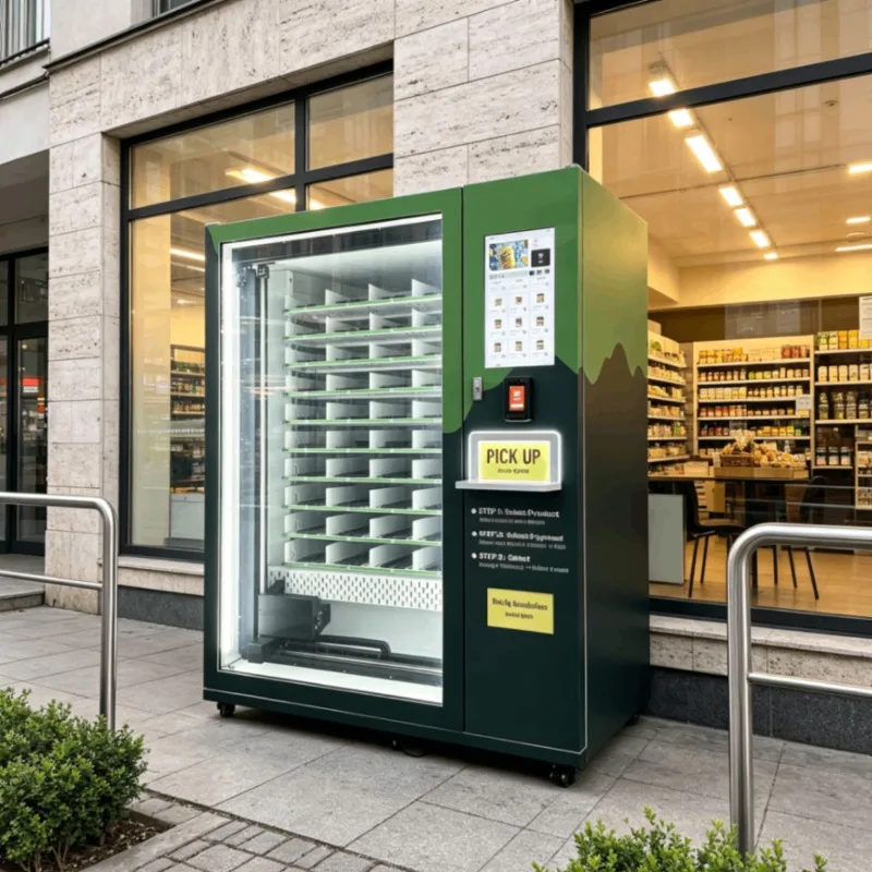 24 Hour Round-The-Clock Self Service Vending Machine Custom Smart Automatic Premade Dishes Hot Lunch Box Machine For Sale