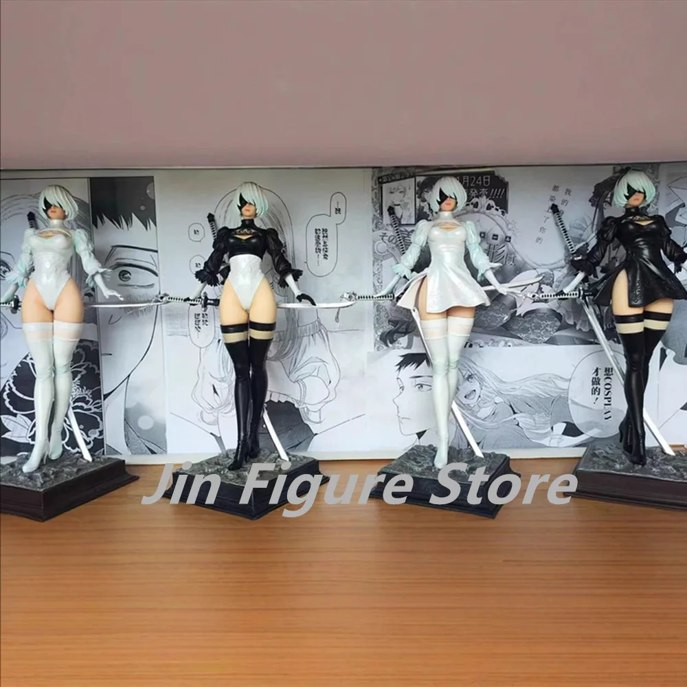 

27cm Nier Automata 2b Four Styles Game Girl Figure Mechanical Lifeform Statue Collection Desktop Decoration Ornament Toys Gift