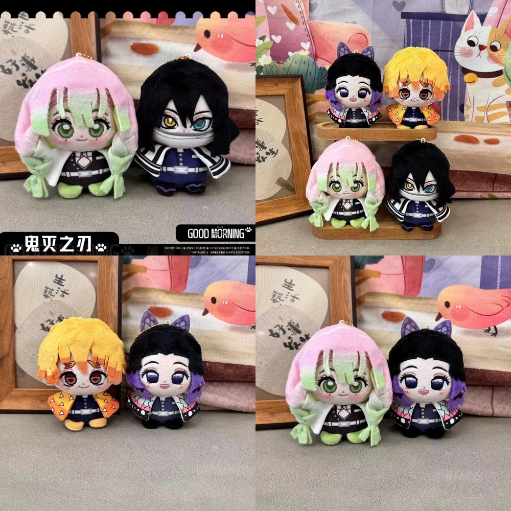 

Demon Slayer 10cm Plush Doll Kanroji Mitsuri Nezuko Kamado Inosuke Zenitsu Collection Soft Stuffed Toys for Kids Anime Fan Gift