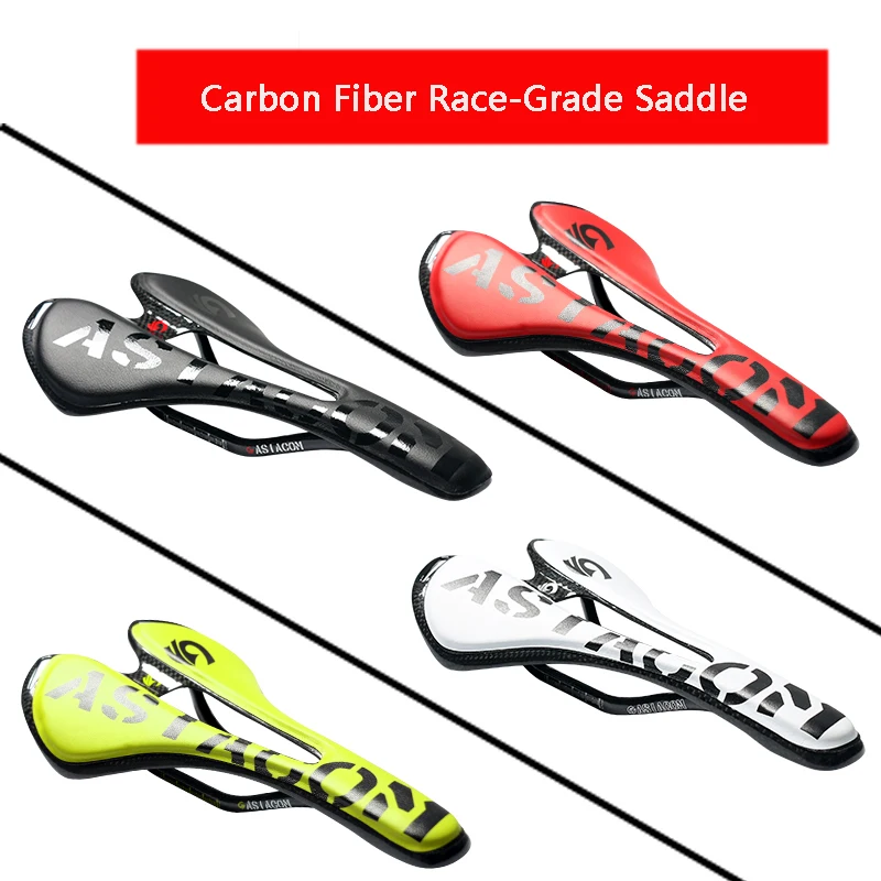 

Newest 4 colors Mountain&Road bike full carbon fibre with PU leather bicycle front seat mat saddle MTB hollow out Free shipping