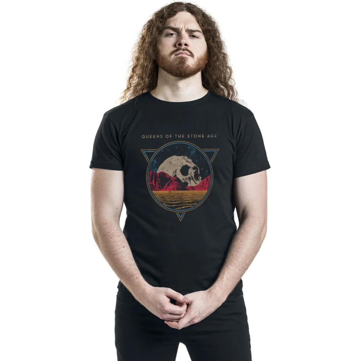 Fit Queens of The Stone Age Graphic Cotton T-shirt Unisex Summer Short Sleeve Fashion Brand Tee Luxury Casual Vintage Tees
