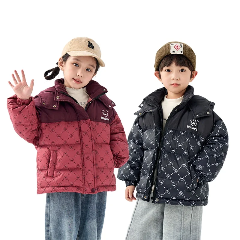 Cosplay Mickey Mouse Children's Down Jacket for Boys and Girls Winter Jackets Thickened Fashionable Winter Clothes Keep Warm