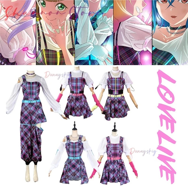 

Anime Lovelive Arashi Chisato/Sakurakoji Kinako/Wanaka Shiki/Onitsuka Natsumi Dancing Raspberry Concert Cosplay Costume Girls