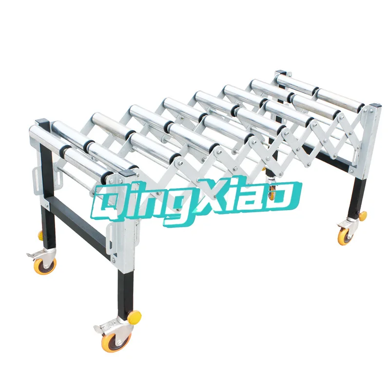 Flexible Expandable Gravity Roller Conveyor Mobile Unpowered Roller Stand For Industrial Logistics Packaging Heavy Duty