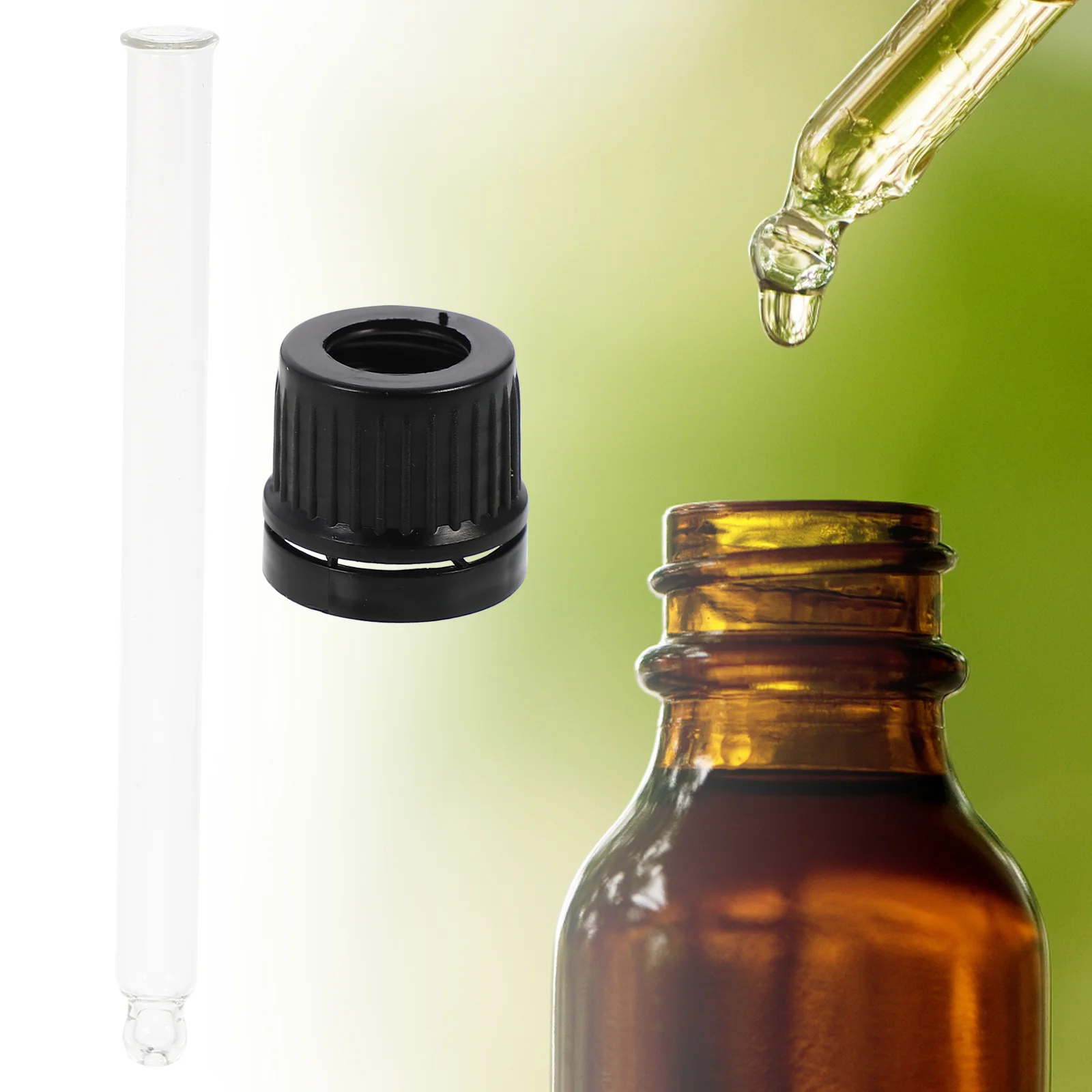 

50 Pcs Pipette Dropper Glass Tip Droppers Liquid Oil Pipettes for Oils Essential Supply