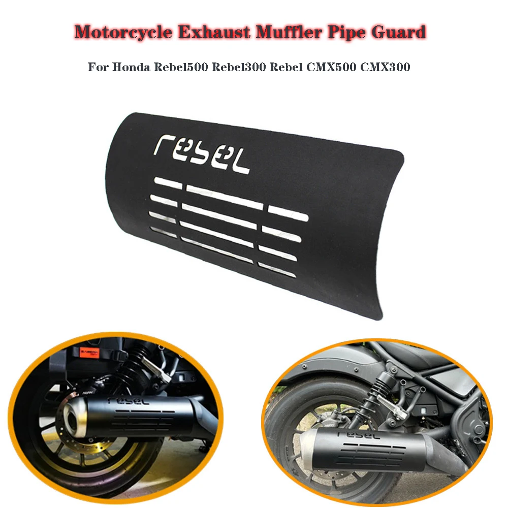 

Motorcycle Exhaust Muffler Pipe Heat Shield Guard Cover For Honda Rebel CM/CMX 300 500 Rebel300 Rebel500 2017-2023 Accessories