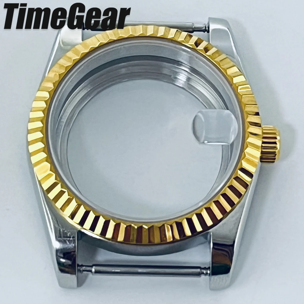 

Серебристо-золотой корпус 36 мм 40 мм, сапфировое стекло, подходит для механизмов NH34, NH35, NH36, NH70, NH72, ETA 2824, PT5000.