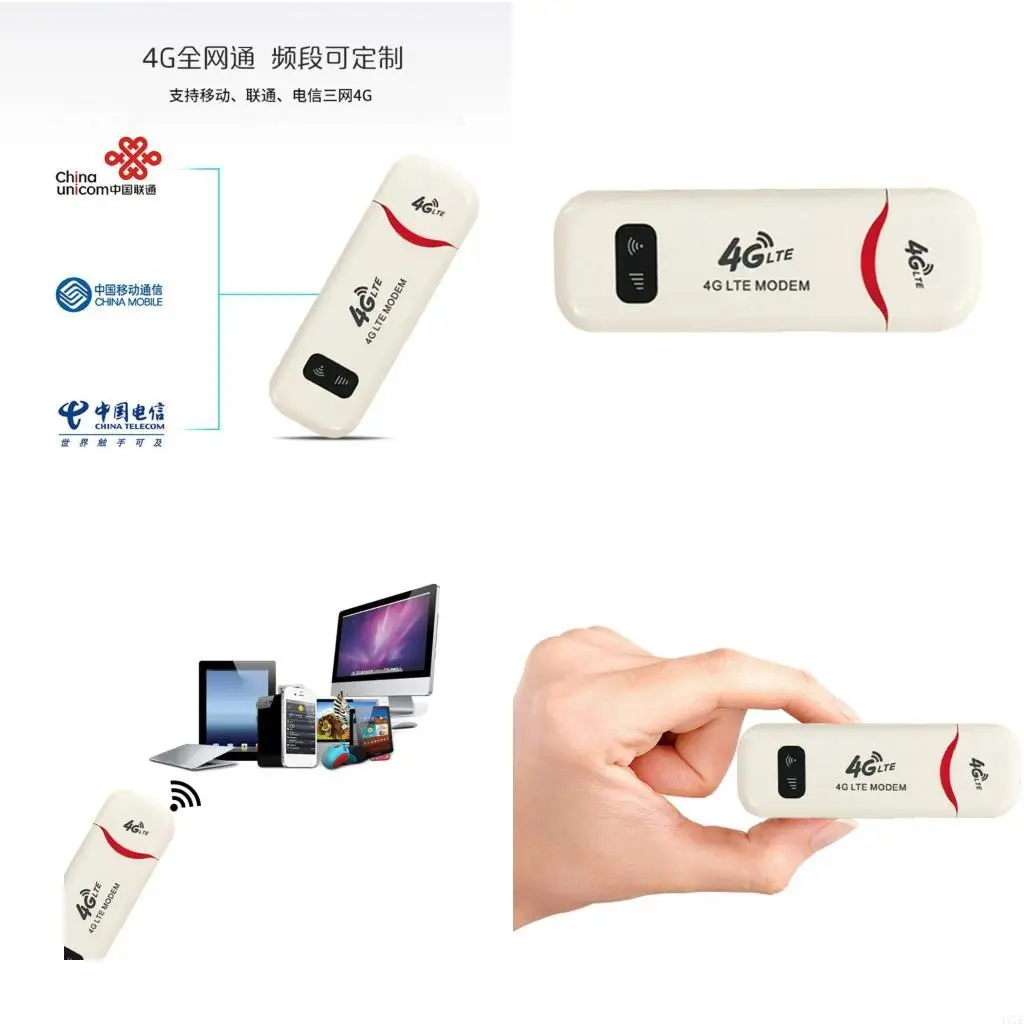 

4X7E 4g LTE Modem Online 4G Wireless Router USB Travel Hotspot for Outdoor Activity Business Trip Up to 10 WiFi Accesses