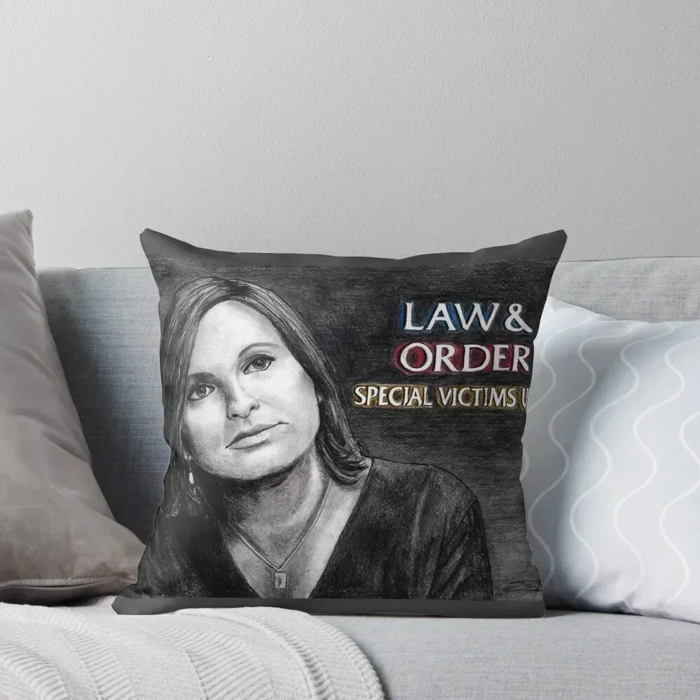 

Olivia Benson Law and Order SVU Throw Pillow Plaid Sofa Pillow Case Pillows Aesthetic pillow